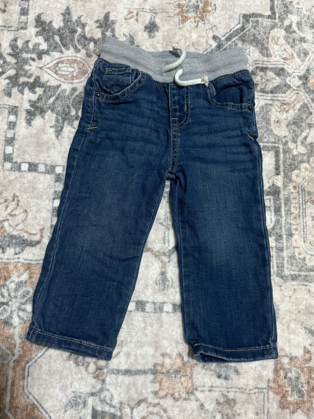 Cat & Jack Boys 18M Pull-On Jeans – Soft Waist Denim